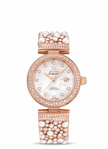 Omega LadyMatic Co-Axial 34 Sedna Gold / Pearls and Diamonds 425.65.34.20.55.008 (42565342055008)